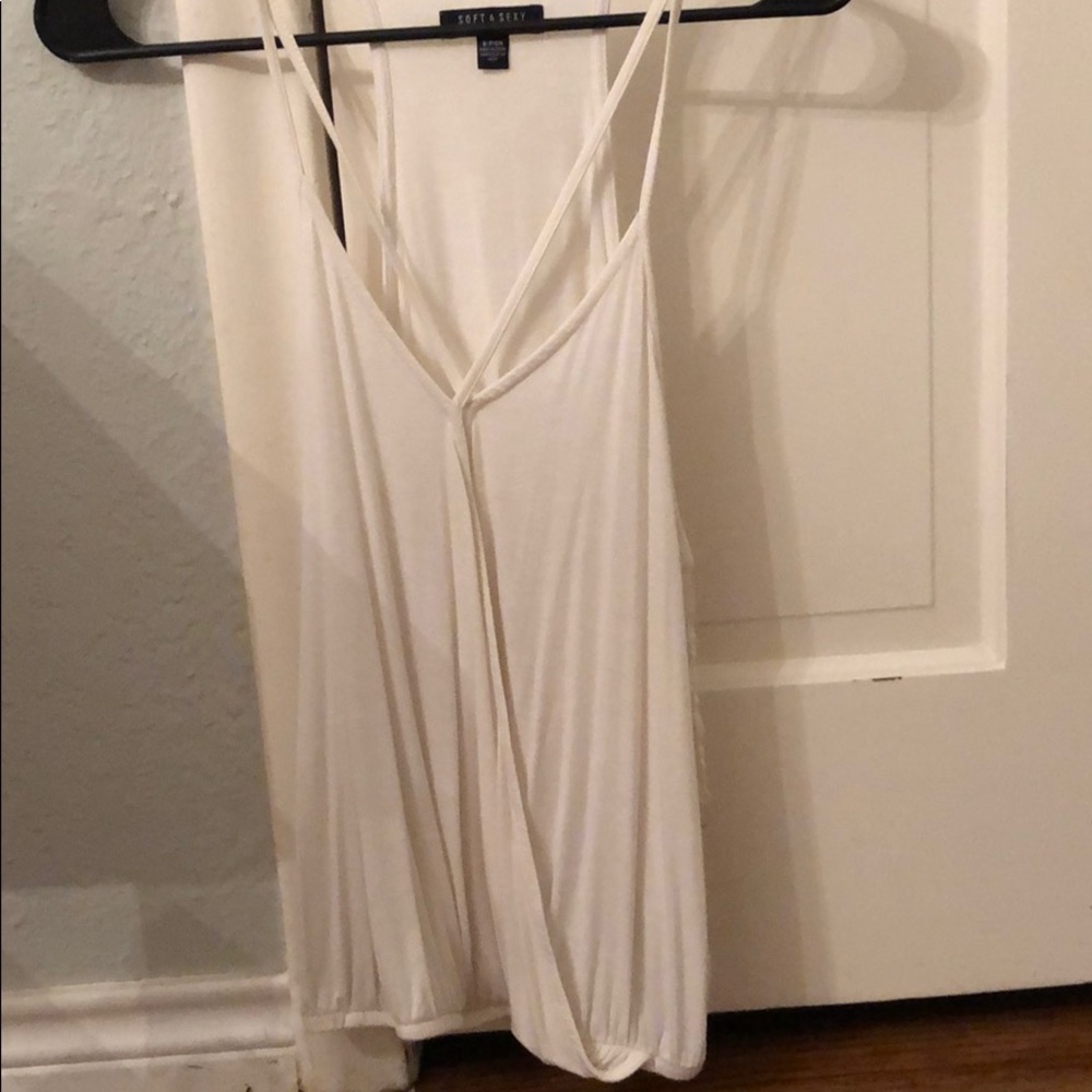White flowy tank